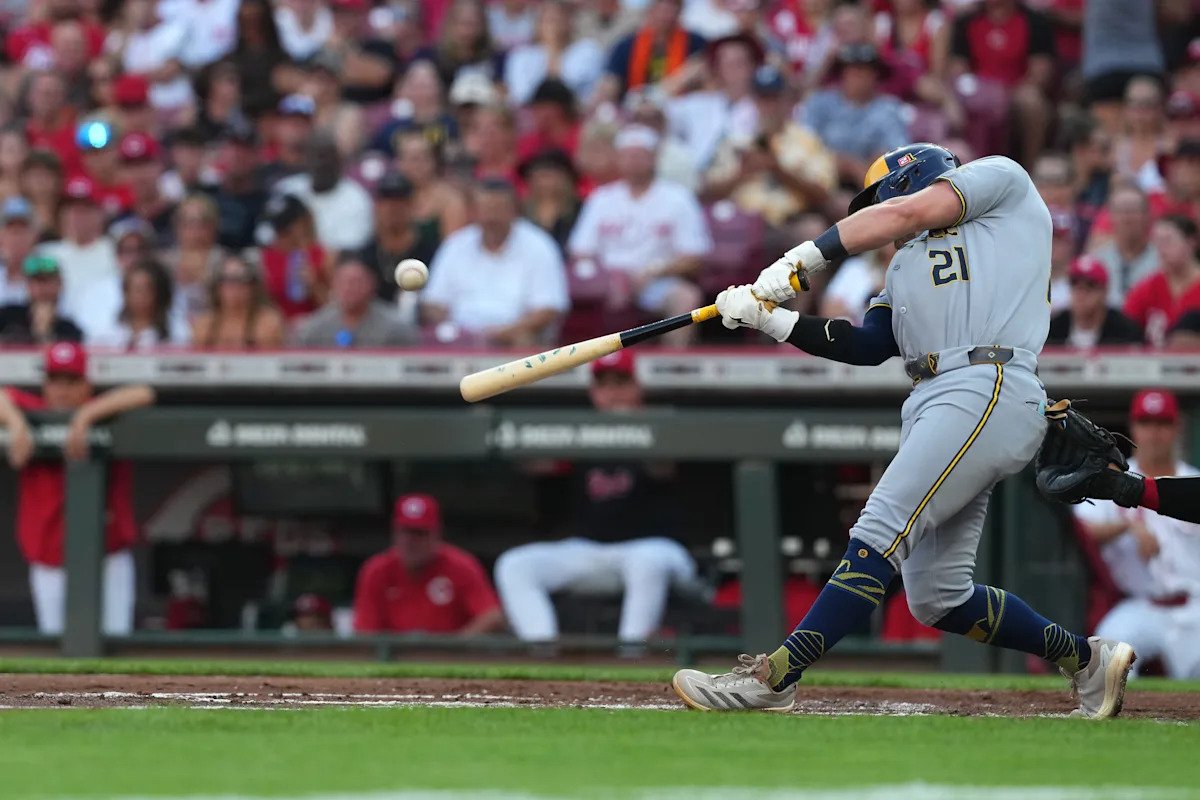 Brewers’ win streak reaches franchise-record 14 games as defensive mistakes sink Reds in extra innings