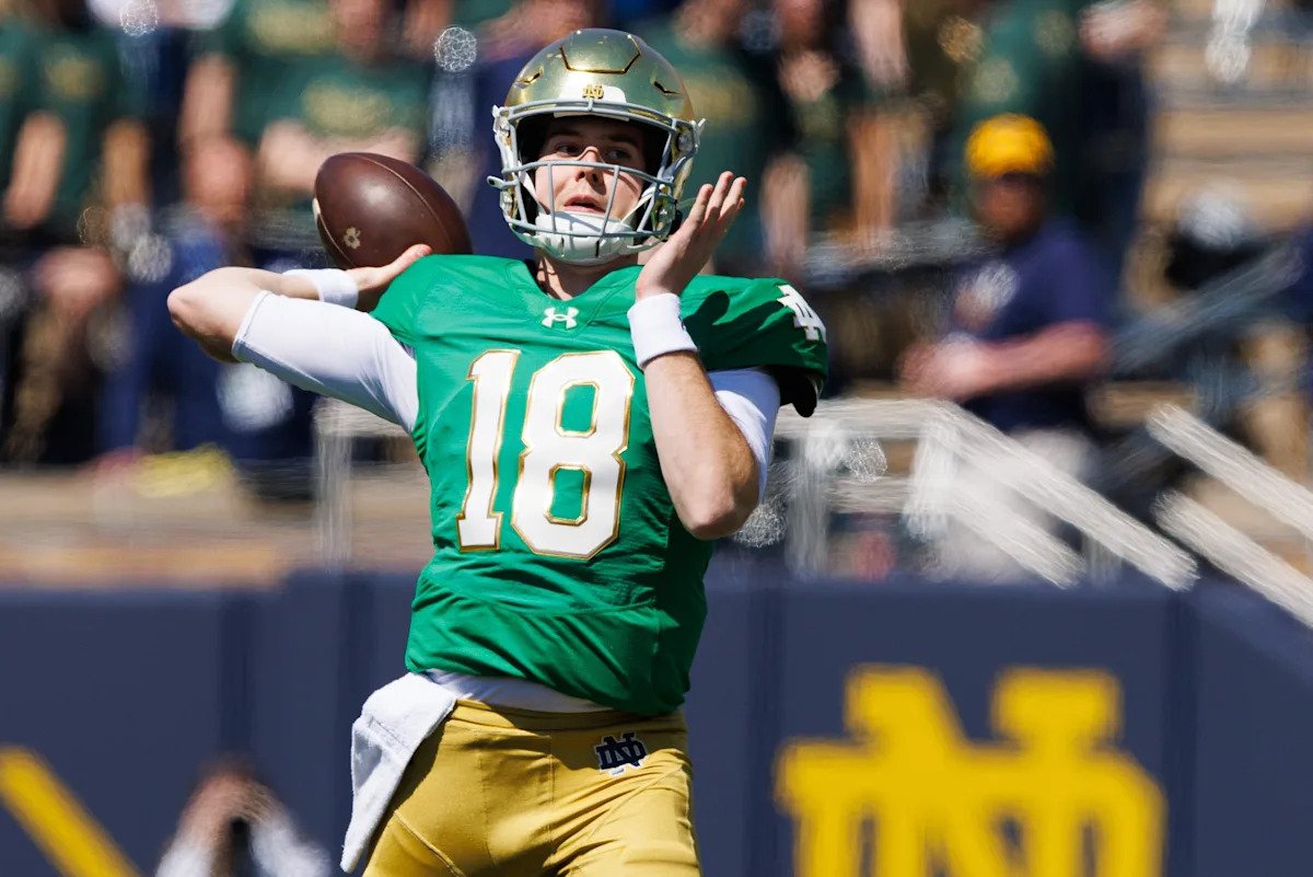 Former Notre Dame QB Steve Angeli praises Riley Leonard, discusses his clutch CFP play