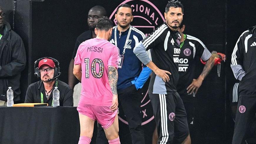 Inter Miami say Messi forced off with muscle fatigue Inter Miami say Messi forced off with muscle fatigue