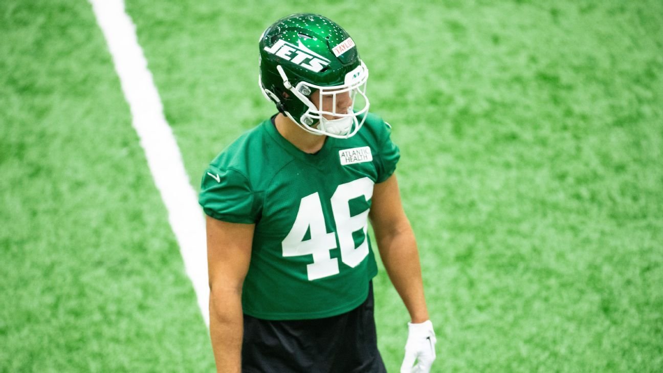 Jets’ Mason Taylor embraces ‘high expectations’ from lineage Jets’ Mason Taylor embraces ‘high expectations’ from lineage