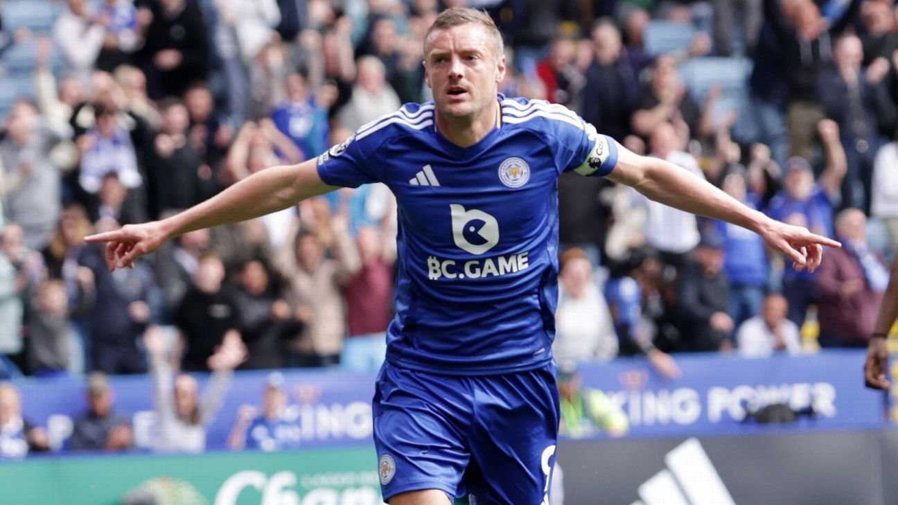 Leicester Jamie Vardy downplays retirement chat My legs are fine Leicester Jamie Vardy downplays retirement chat My legs are fine