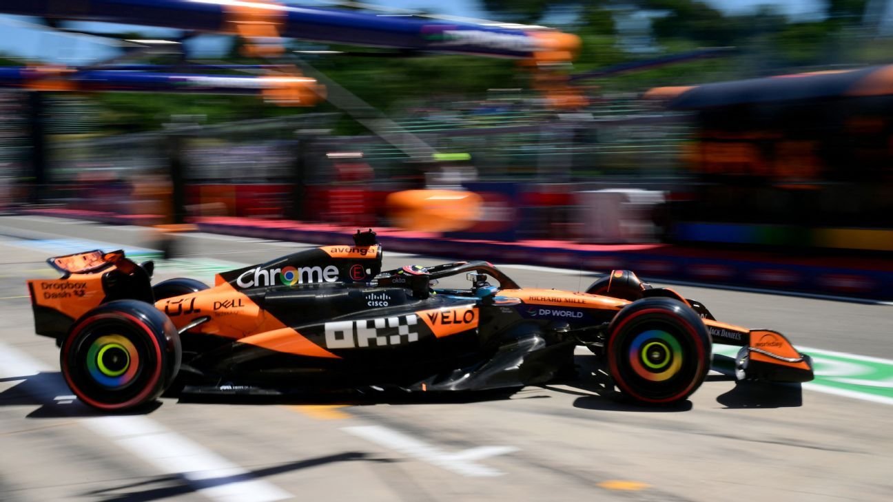 Emilia-Romagna GP: Oscar Piastri leads McLaren one-two as Isack Hadjar crashes in practice Emilia-Romagna GP: Oscar Piastri leads McLaren one-two as Isack Hadjar crashes in practice