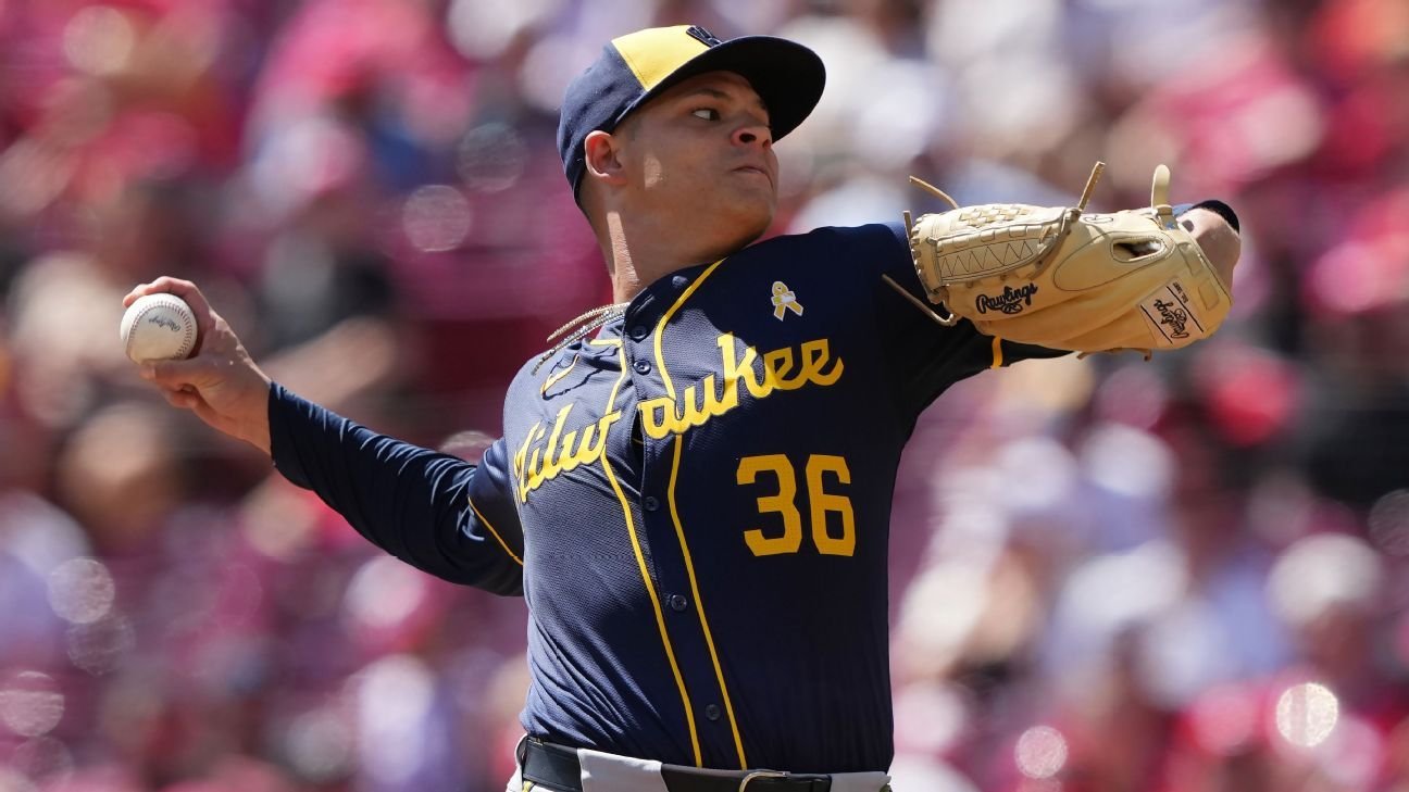 Brewers send struggling RHP Tobias Myers back to minors Brewers send struggling RHP Tobias Myers back to minors