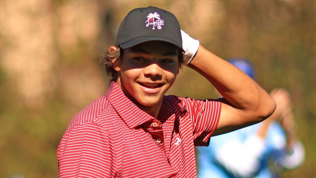 Charlie Woods cards 6-under 66 to win first career AJGA title Charlie Woods cards 6-under 66 to win first career AJGA title