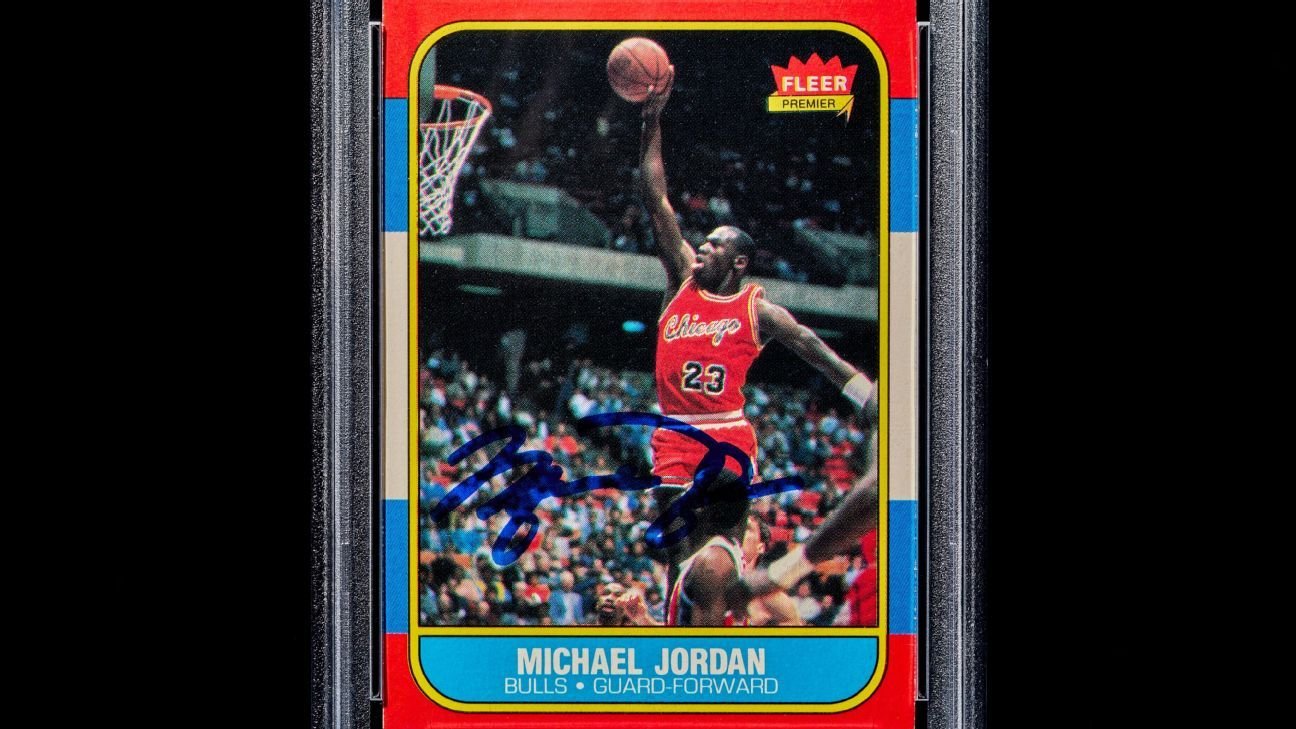 Autographed Michael Jordan rookie card sells for .5 million Autographed Michael Jordan rookie card sells for .5 million