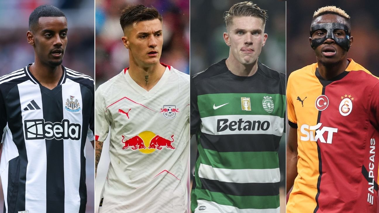 Europe’s top striker transfer options: Sesko, Gyökeres, Isak, Osimhen, Ekitike Europe’s top striker transfer options: Sesko, Gyökeres, Isak, Osimhen, Ekitike