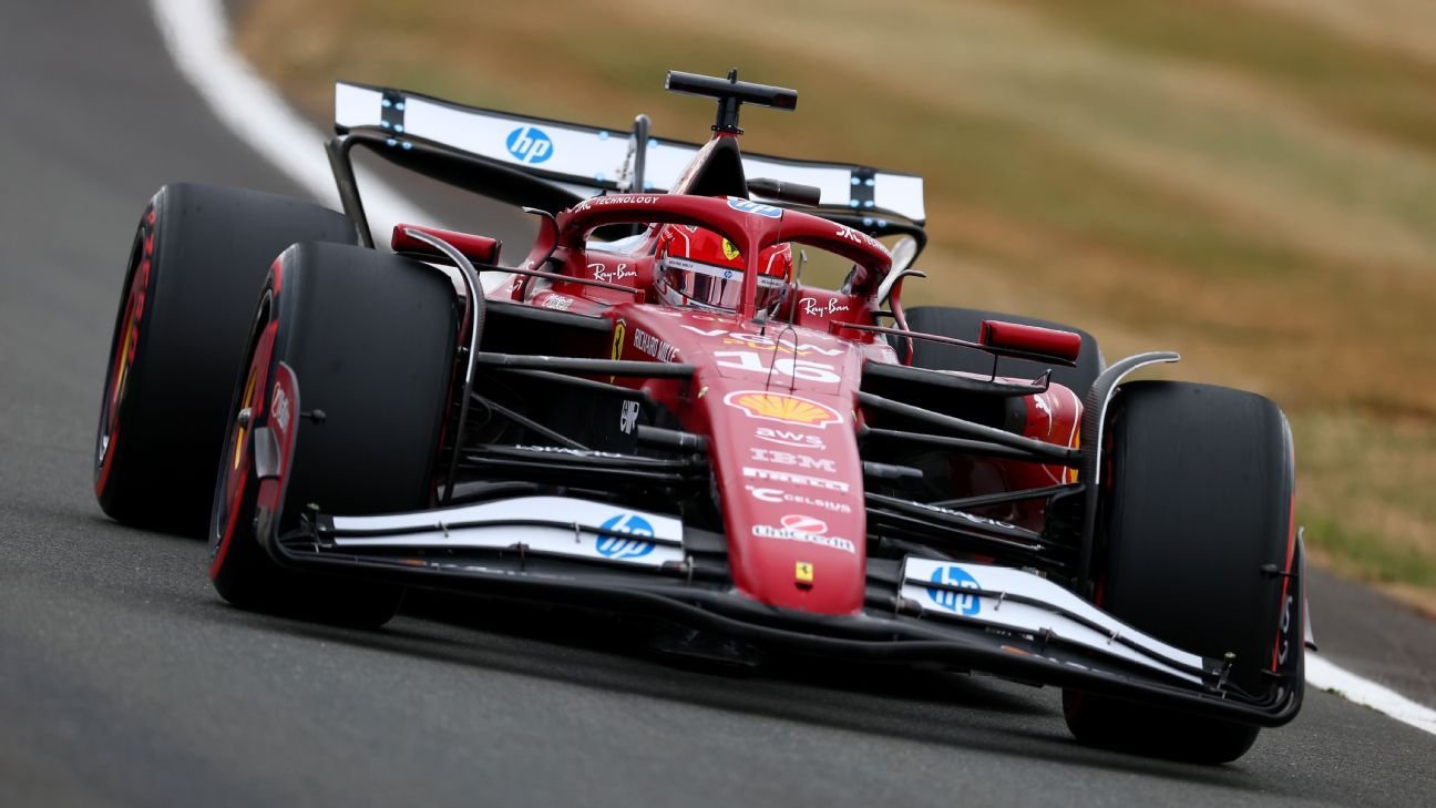 British GP: Charles Leclerc tops final practice as red flag halts session British GP: Charles Leclerc tops final practice as red flag halts session