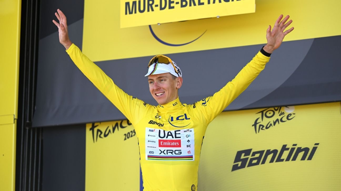 Pogačar wins Stage 7, reclaims yellow jersey at Tour de France Pogačar wins Stage 7, reclaims yellow jersey at Tour de France