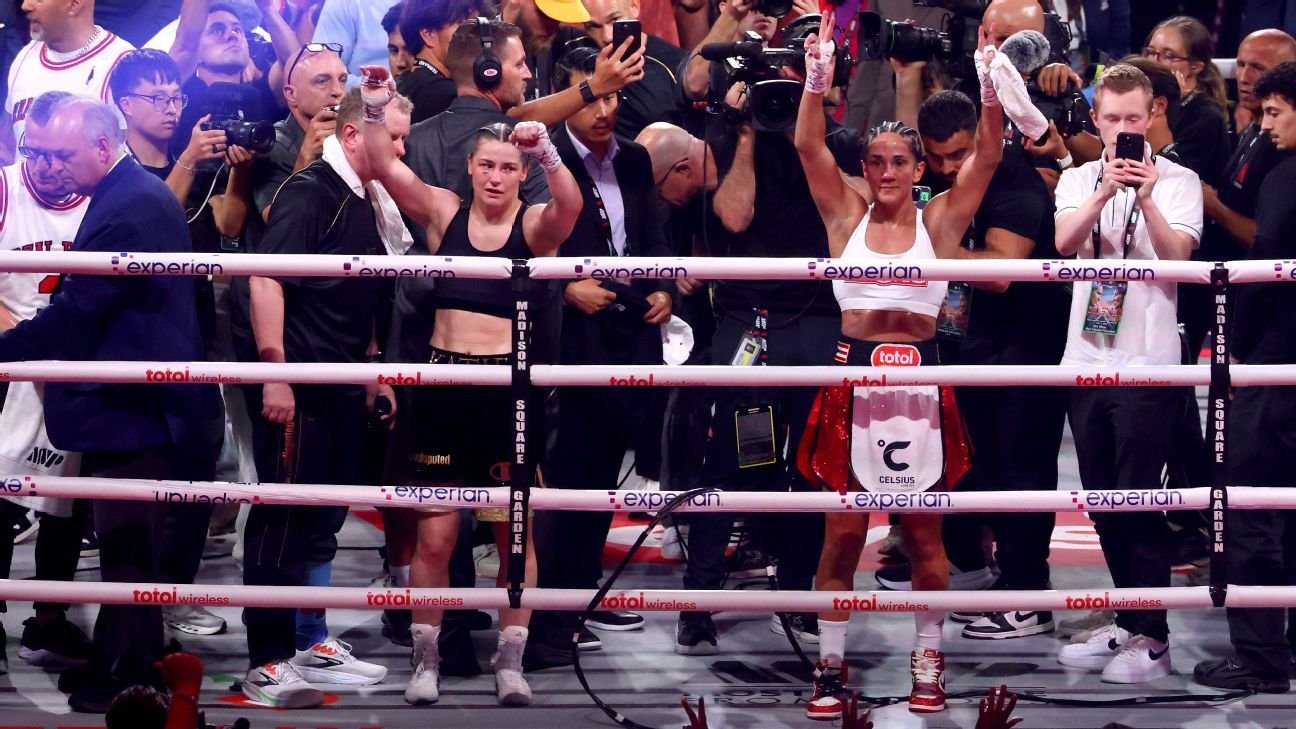 Katie Taylor def. Amanda Serrano, keeps super lightweight title Katie Taylor def. Amanda Serrano, keeps super lightweight title