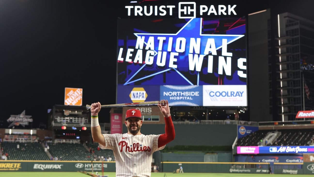 Schwarber, NL win All-Star Game in 1st tiebreak HR swing-off Schwarber, NL win All-Star Game in 1st tiebreak HR swing-off