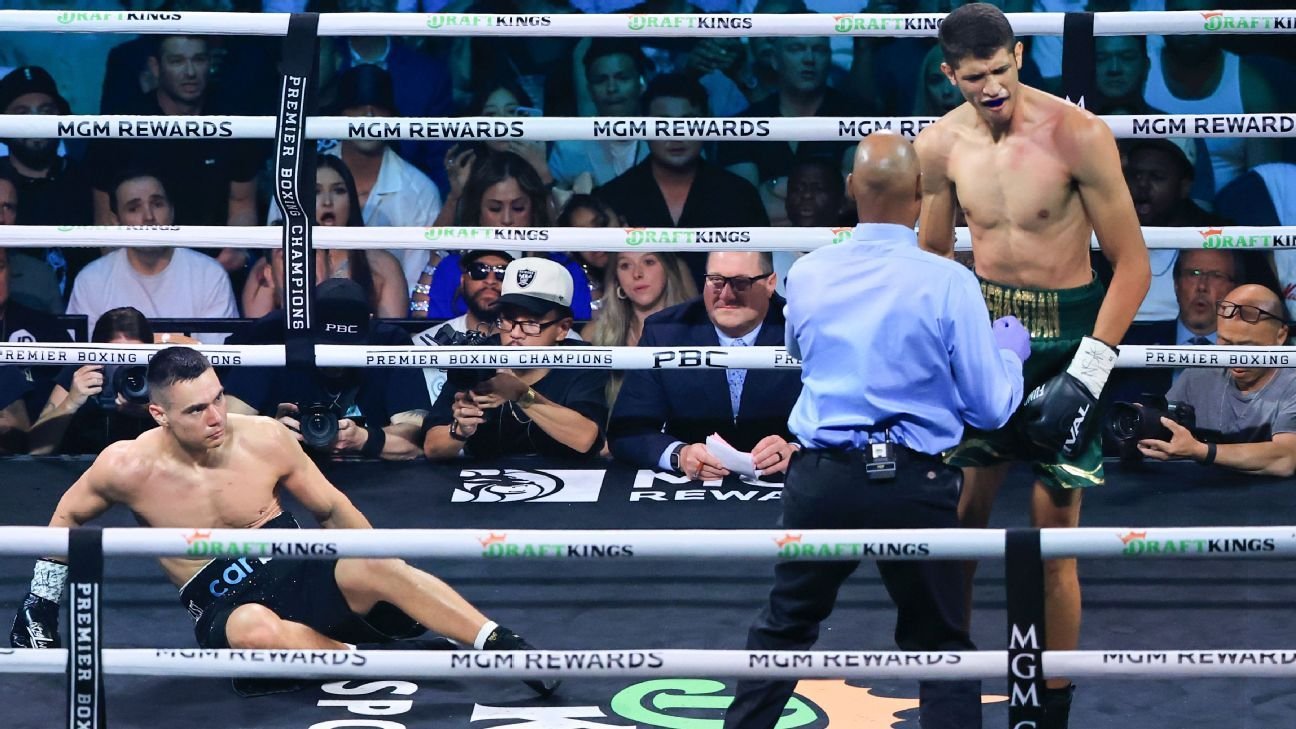 Sebastian Fundora beats Tim Tszyu in super welterweight rematch Sebastian Fundora beats Tim Tszyu in super welterweight rematch
