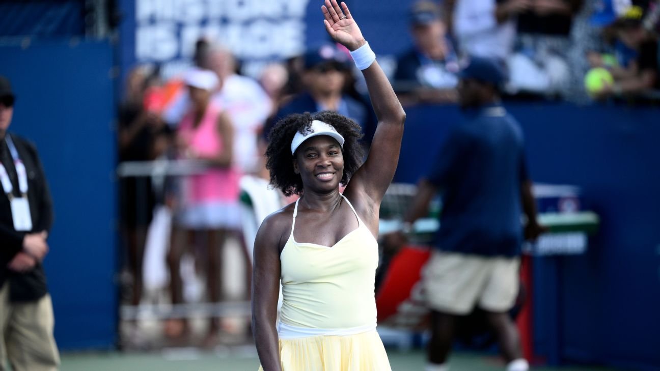 Venus Williams wins doubles match at Washington in return to tournament play Venus Williams wins doubles match at Washington in return to tournament play