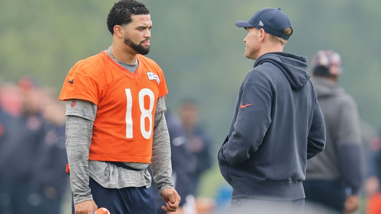 Ben Johnson wants Bears QB Williams to complete 70% of passes Ben Johnson wants Bears QB Williams to complete 70% of passes