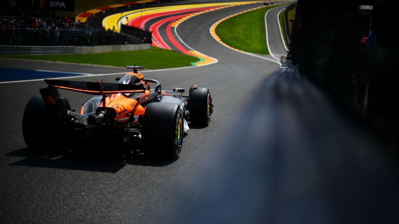 Belgian GP: McLaren’s Oscar Piastri tops practice ahead of Verstappen Belgian GP: McLaren’s Oscar Piastri tops practice ahead of Verstappen
