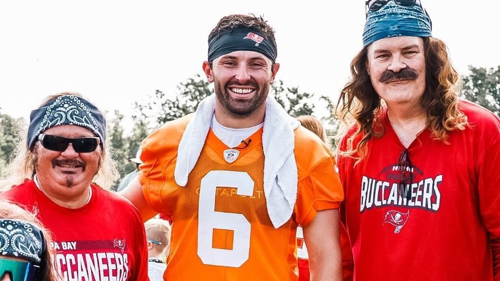Baker Mayfield judges Buccaneers’ ‘Gus Swayze’ look-alike contest Baker Mayfield judges Buccaneers’ ‘Gus Swayze’ look-alike contest