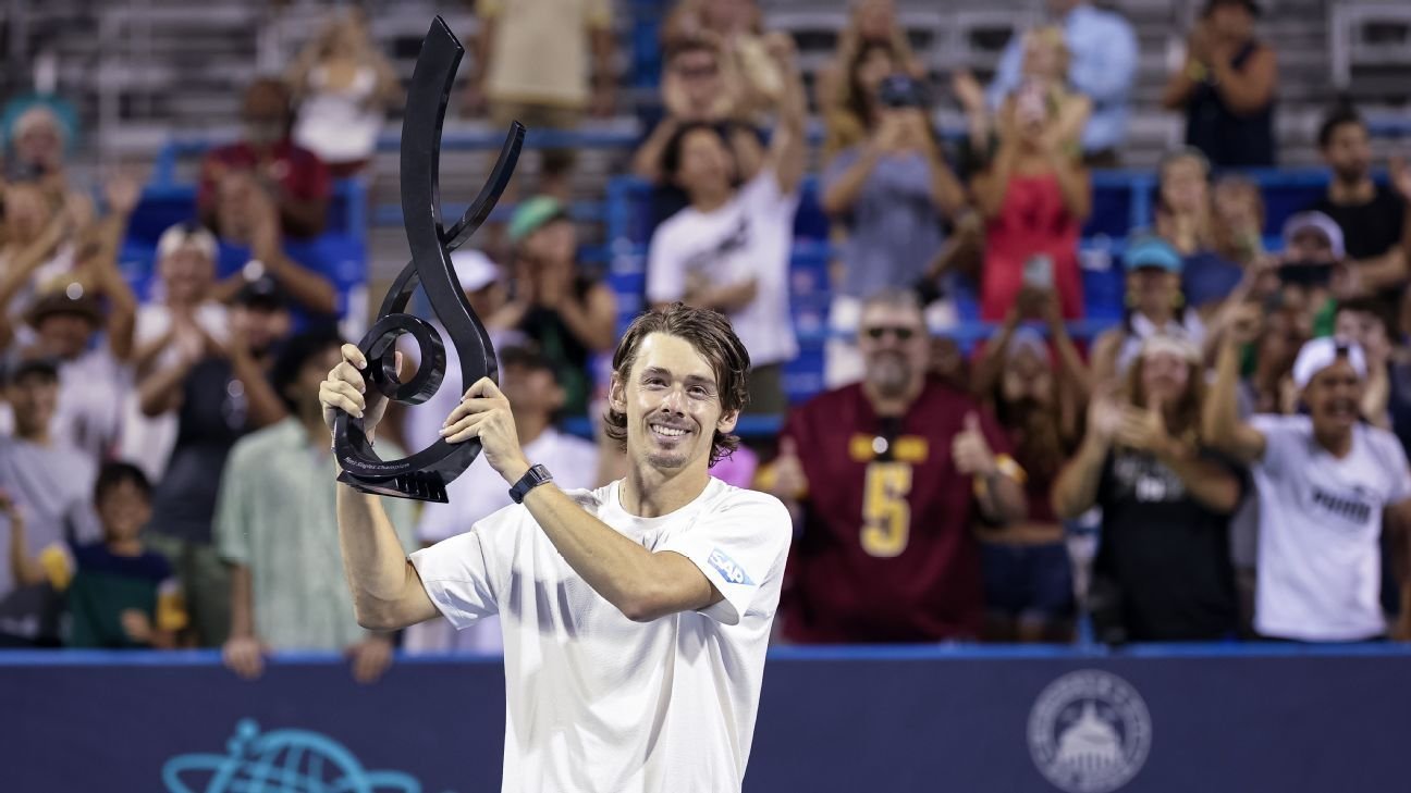 ‘Lucky’ Alex De Minaur saves 3 match points to win DC Open ‘Lucky’ Alex De Minaur saves 3 match points to win DC Open