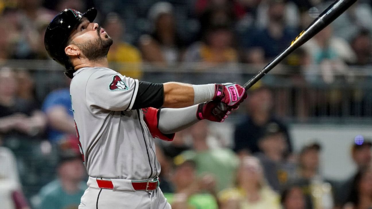 All-Star 3B Eugenio Suárez hit on hand by 95.6 mph pitch All-Star 3B Eugenio Suárez hit on hand by 95.6 mph pitch