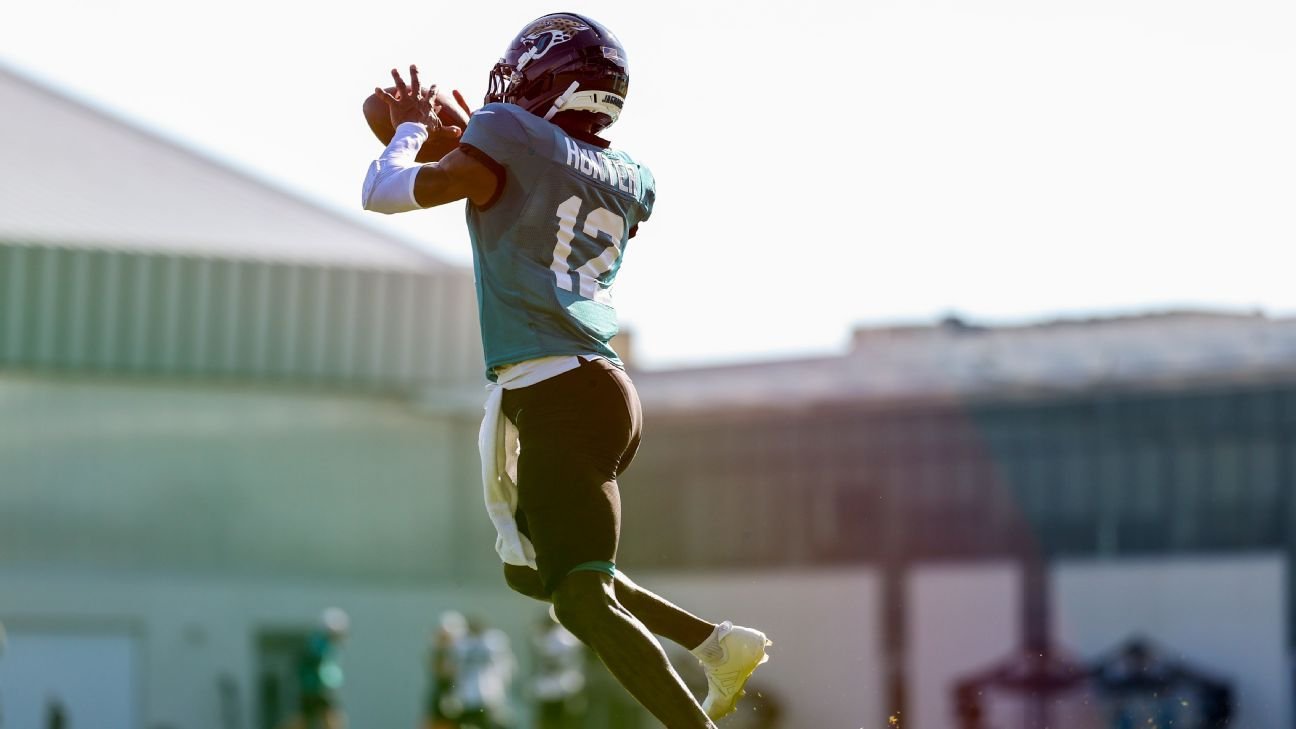 Jaguars WR/CB Travis Hunter is impressing at training camp Jaguars WR/CB Travis Hunter is impressing at training camp