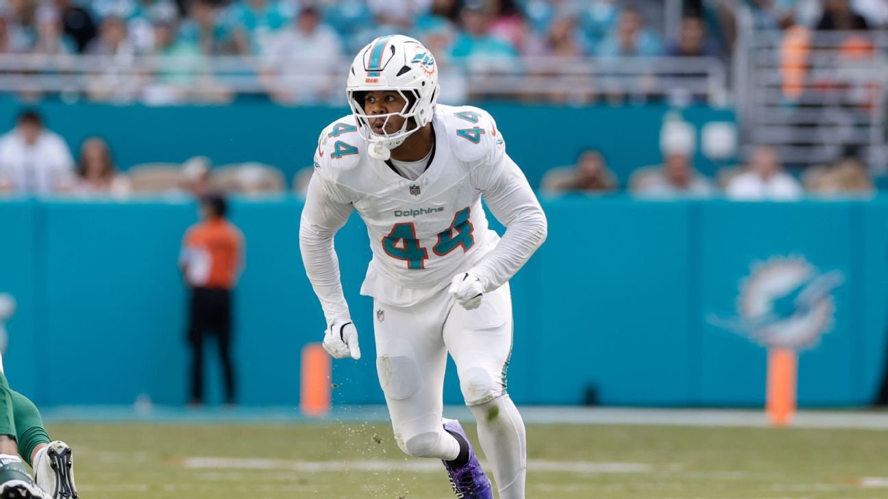 Dolphins’ Chop Robinson carted off practice field with injury Dolphins’ Chop Robinson carted off practice field with injury