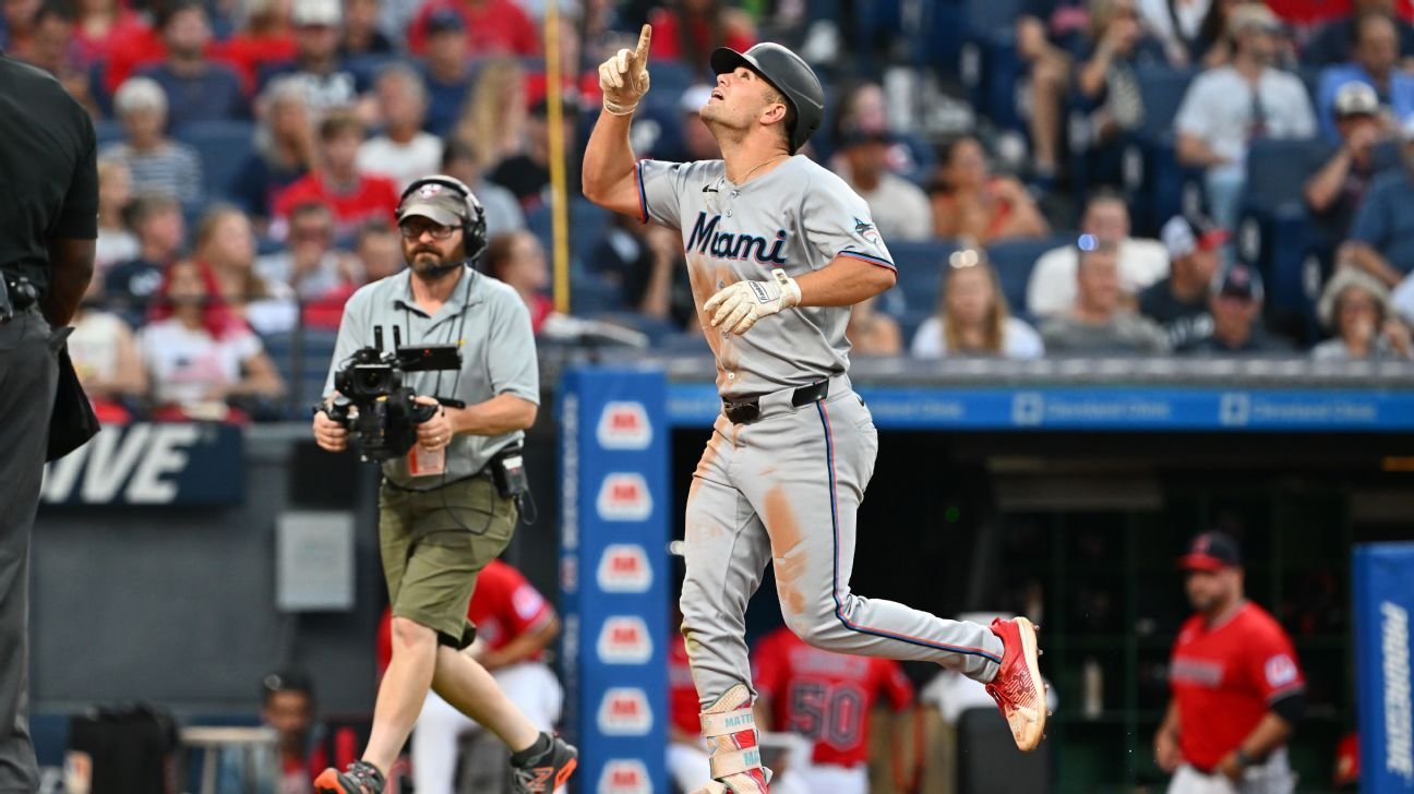 Marlins rookie Marsee continues hot start with 7-RBI night Marlins rookie Marsee continues hot start with 7-RBI night
