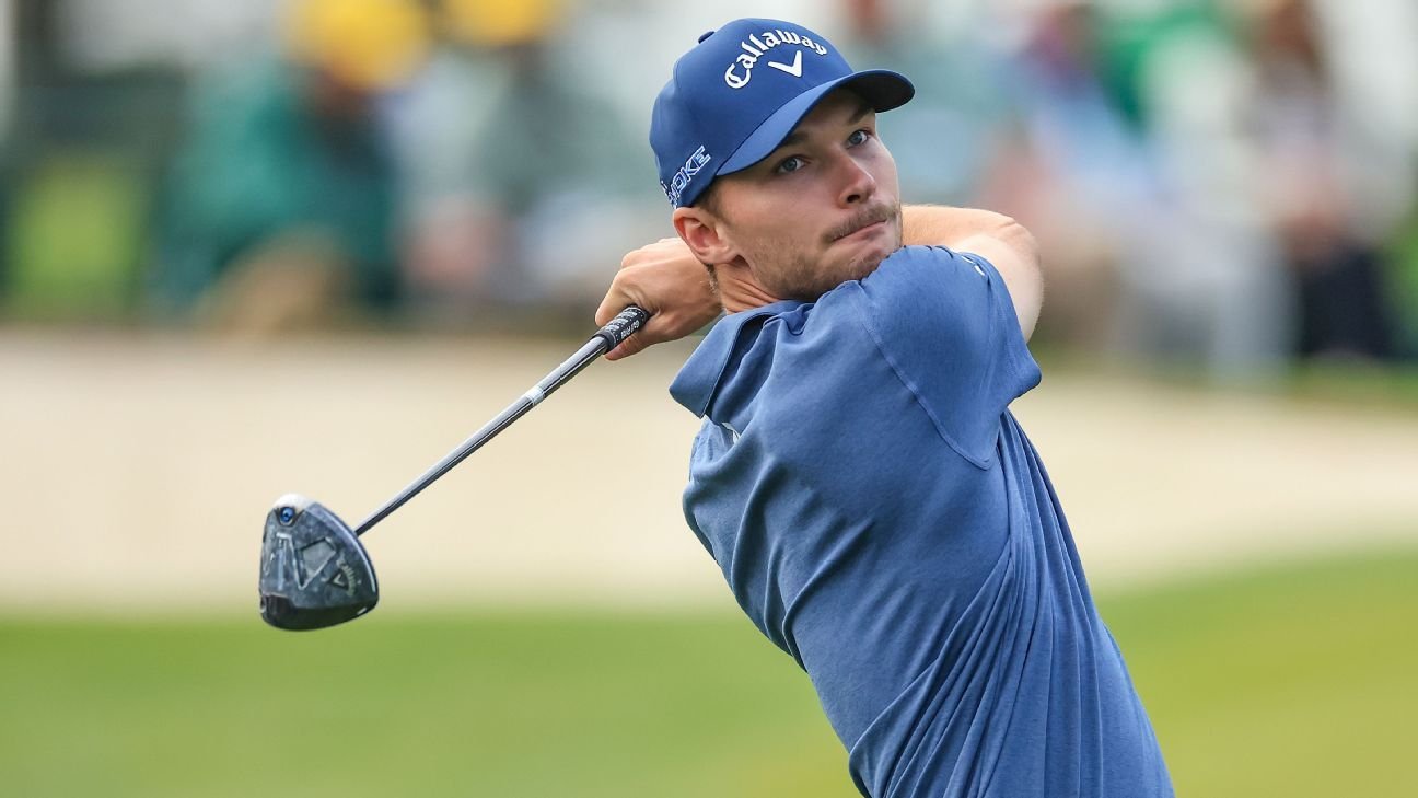 Nicolai Højgaard — 2 holed-out eagles in 3 holes on DP World