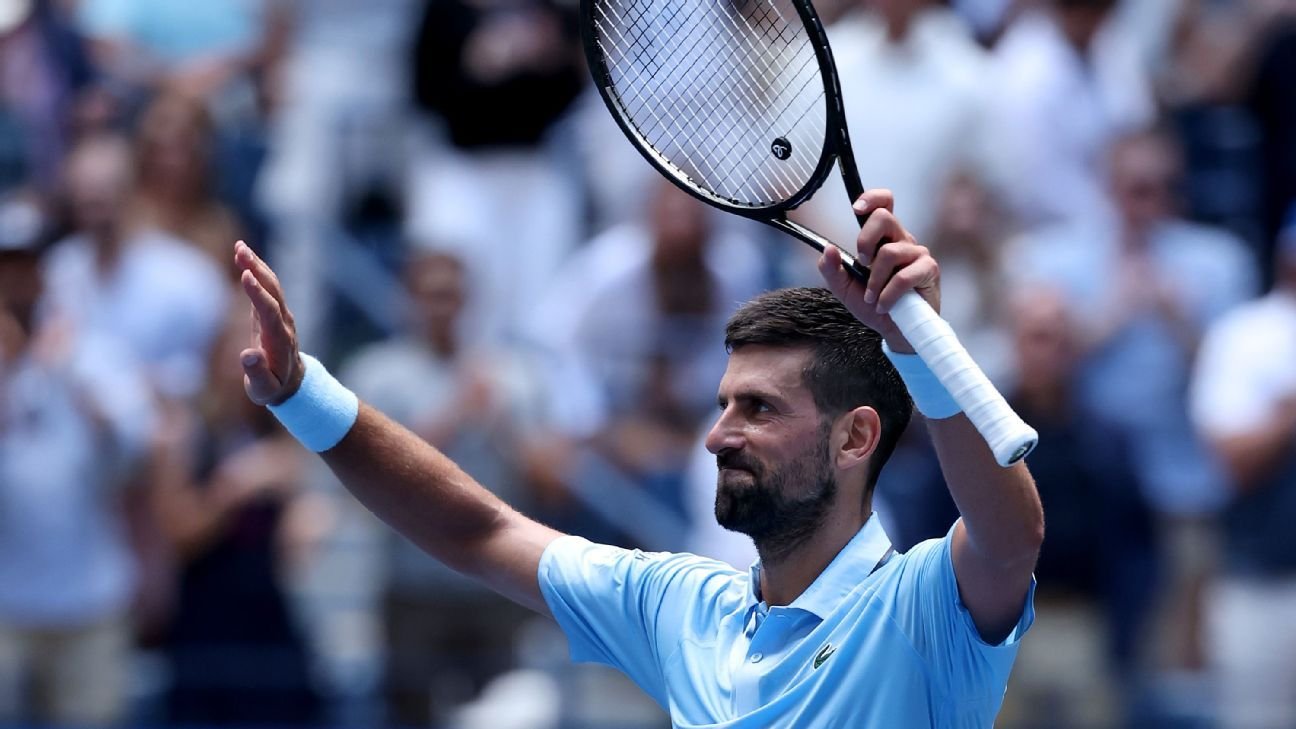 Novak Djokovic drops 1st set but reaches US Open 3rd round Novak Djokovic drops 1st set but reaches US Open 3rd round