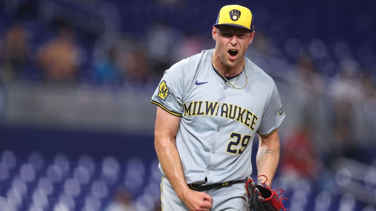 First-place Brewers put All-Star closer Trevor Megill on 15-day IL