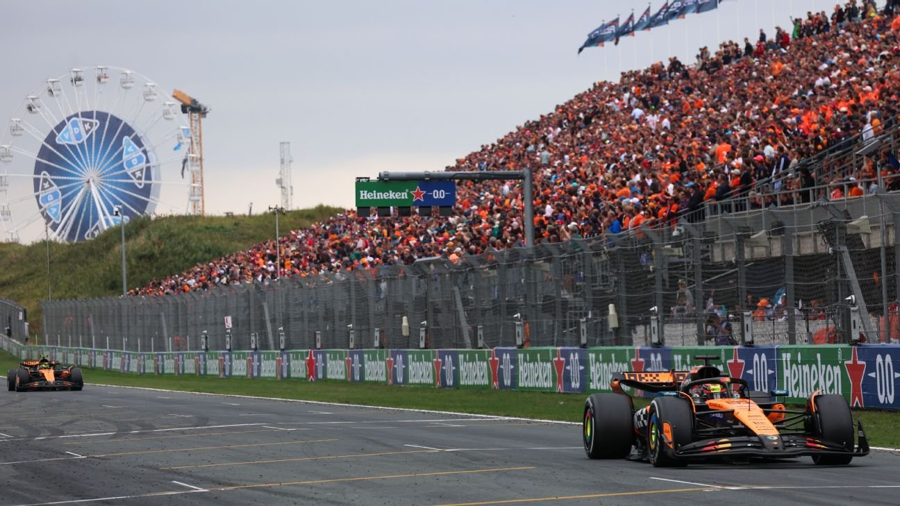 Lando Norris drops out as Oscar Piastri wins Dutch GP, extends title lead Lando Norris drops out as Oscar Piastri wins Dutch GP, extends title lead