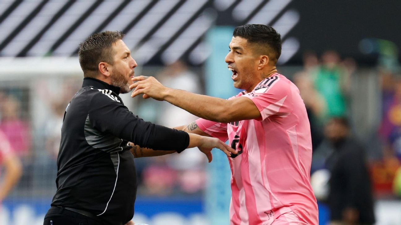 Inter Miami’s Suárez appears to spit on Sounders’ staffer Inter Miami’s Suárez appears to spit on Sounders’ staffer