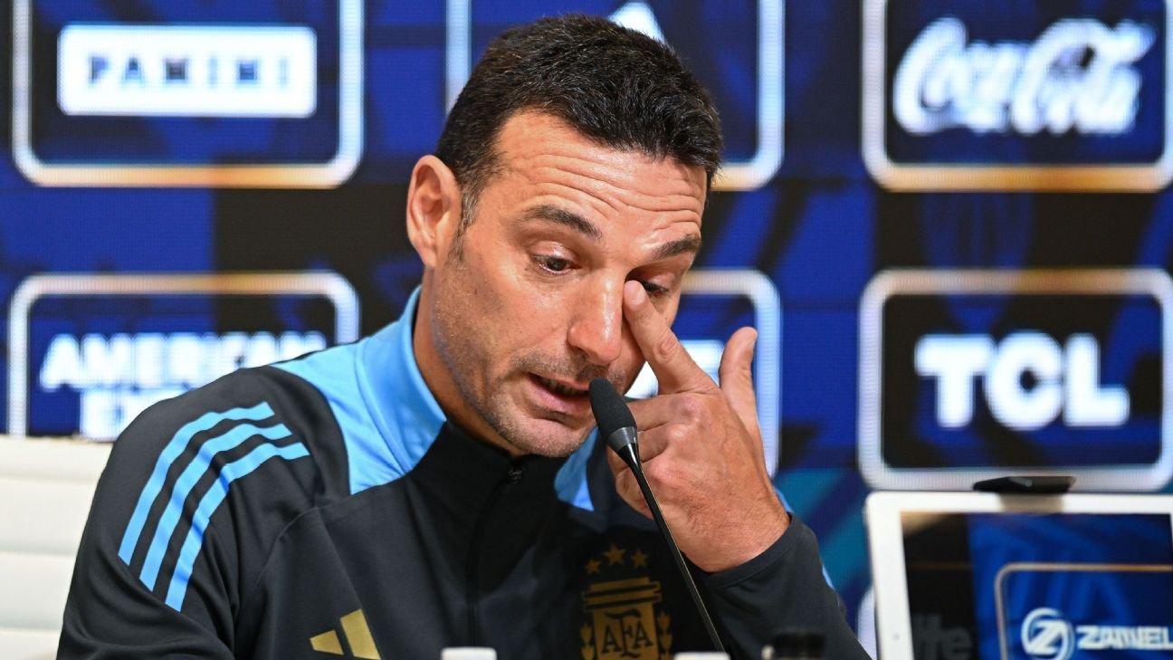 Emotional Scaloni: Hope Messi isn’t playing last Argentina home game