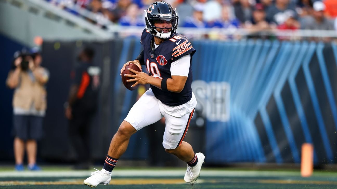 Week 1’s biggest fantasy football questions – Bears’ offense, TreVeyon Henderson, Travis Hunter and more Week 1’s biggest fantasy football questions – Bears’ offense, TreVeyon Henderson, Travis Hunter and more
