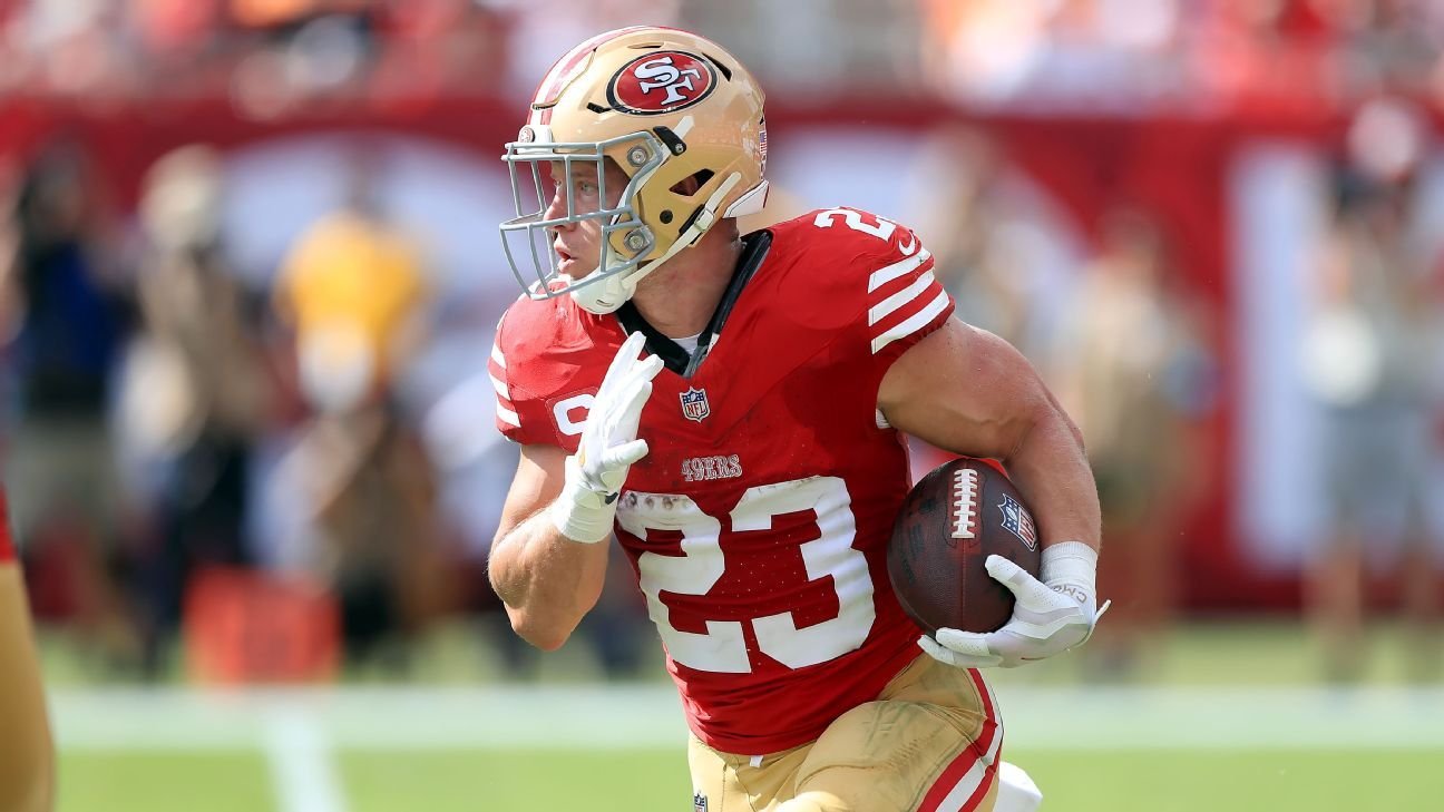 49ers’ Christian McCaffrey has calf issue, added to injury report