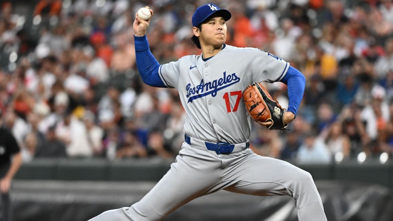 Dodgers’ Ohtani tosses 3 2/3 shutout innings in surprise start