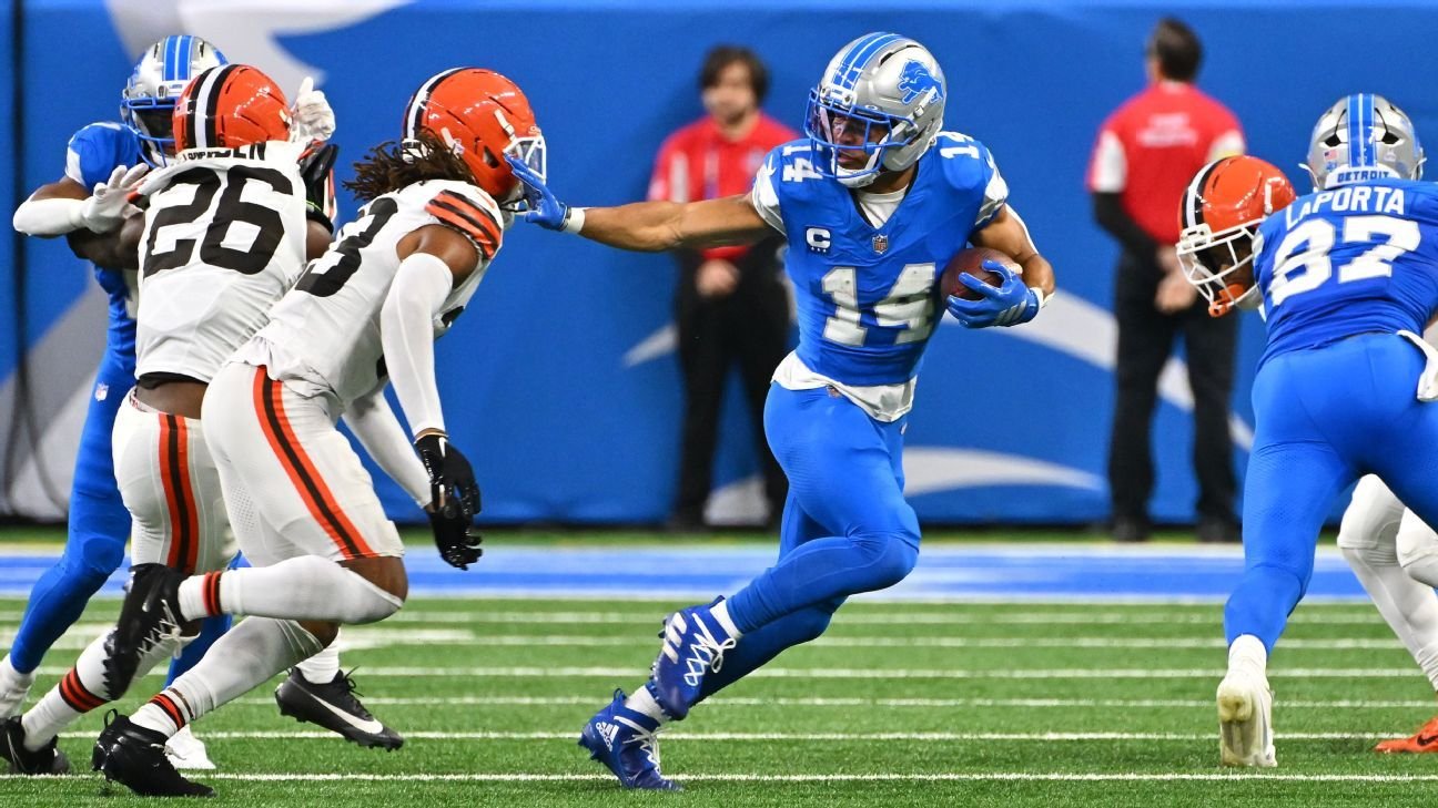 Jared Goff-Amon-Ra St. Brown connection shining for Lions Jared Goff-Amon-Ra St. Brown connection shining for Lions