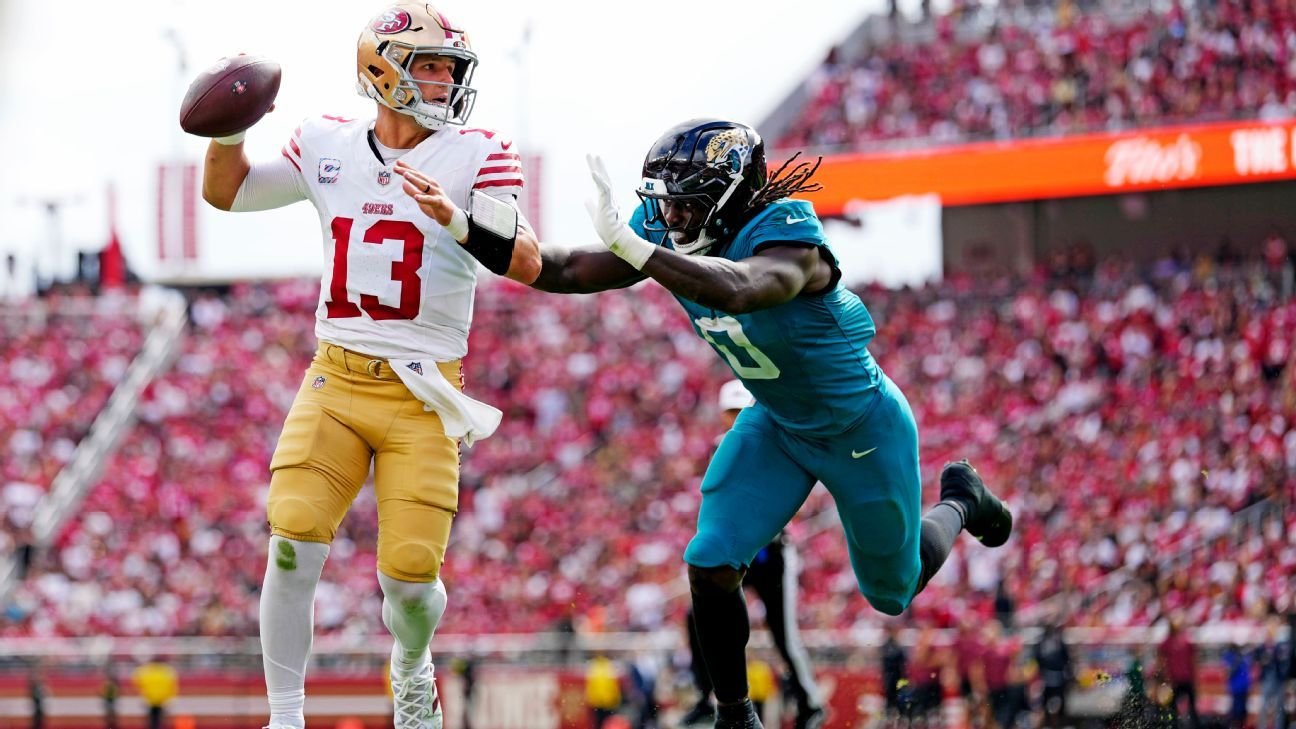 49ers QB Brock Purdy’s status again up in air due to toe soreness 49ers QB Brock Purdy’s status again up in air due to toe soreness