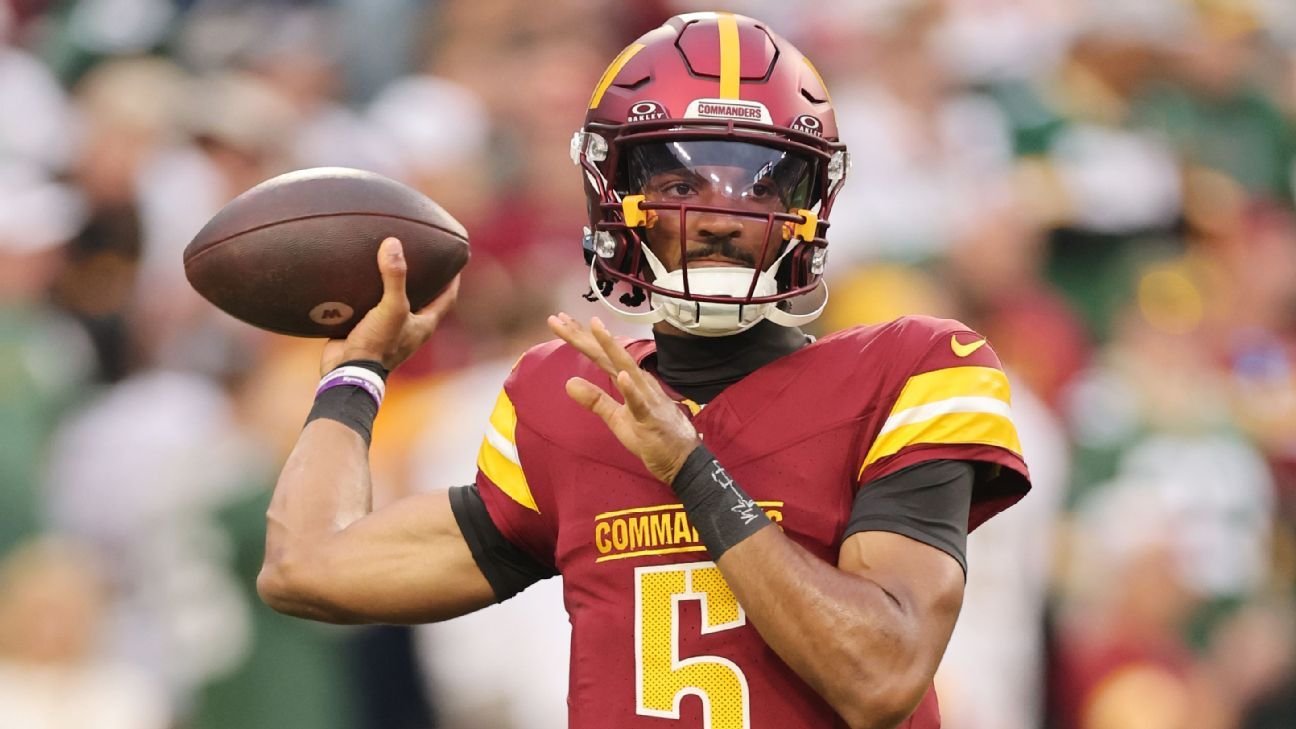 Commanders’ Jayden Daniels plans to play after being cleared