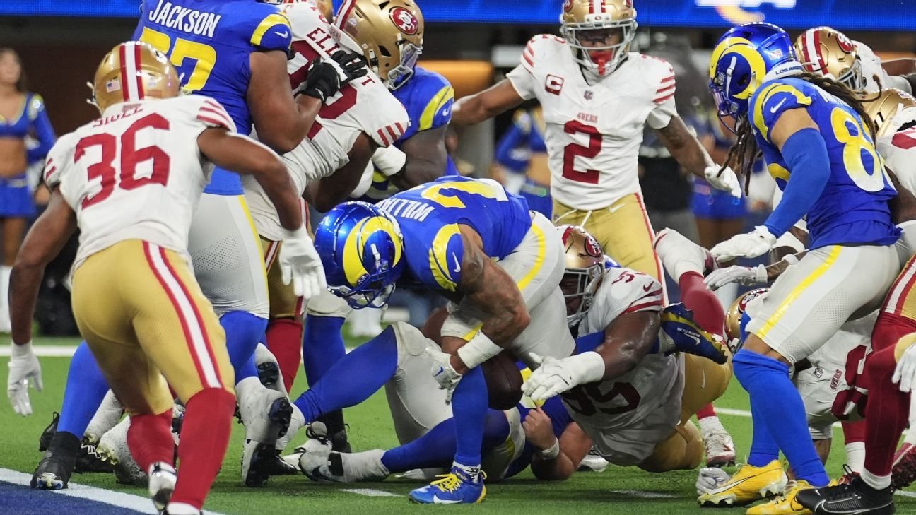Rams’ Williams takes blame after late goal-line fumble in loss Rams’ Williams takes blame after late goal-line fumble in loss