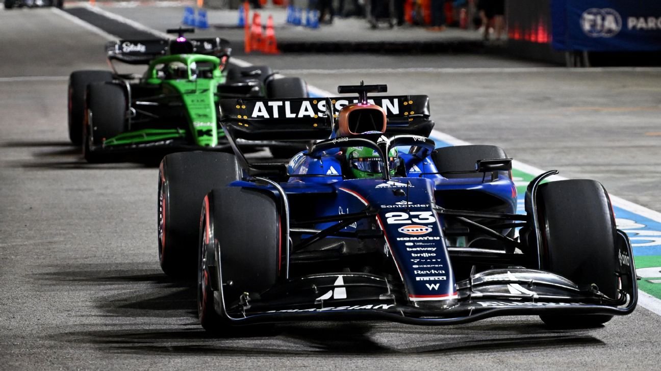 Singapore GP: Williams handed double DQ after DRS infringement Singapore GP: Williams handed double DQ after DRS infringement