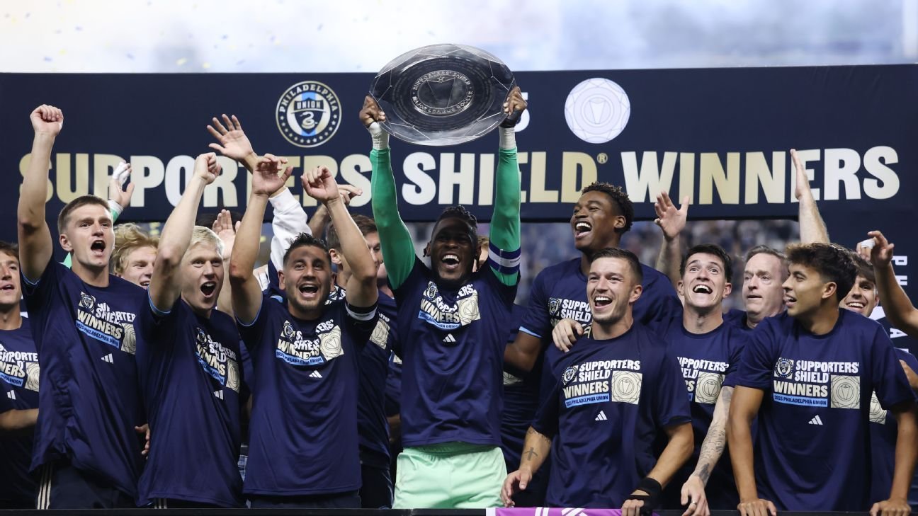 Philadelphia Union win 2025 MLS Supporters’ Shield title