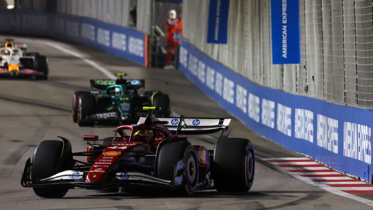 Singapore GP: Lewis Hamilton given 5-second penalty; Fernando Alonso up to P7 Singapore GP: Lewis Hamilton given 5-second penalty; Fernando Alonso up to P7