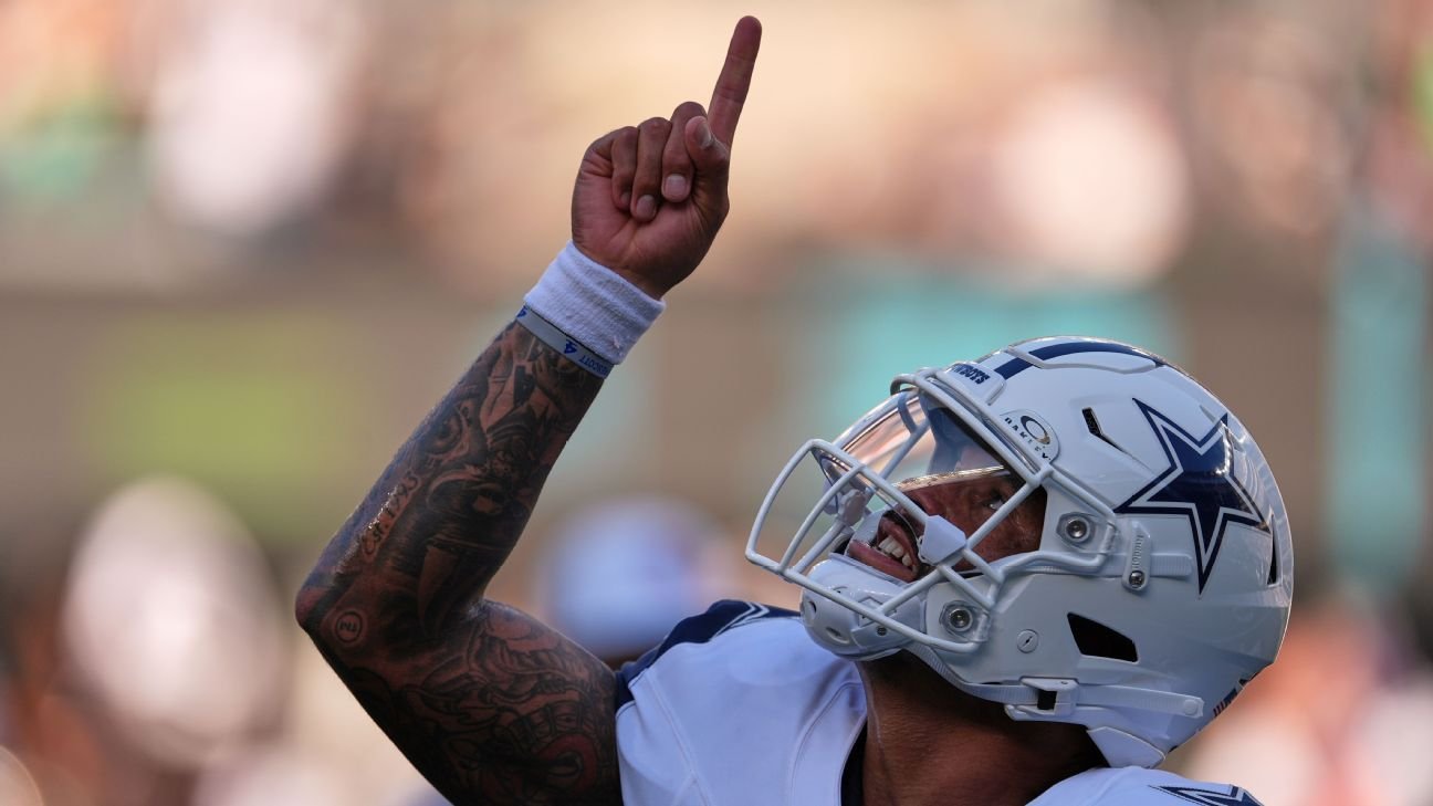 Prescott leads Cowboys by Jets, hears ‘MVP’ calls afterward