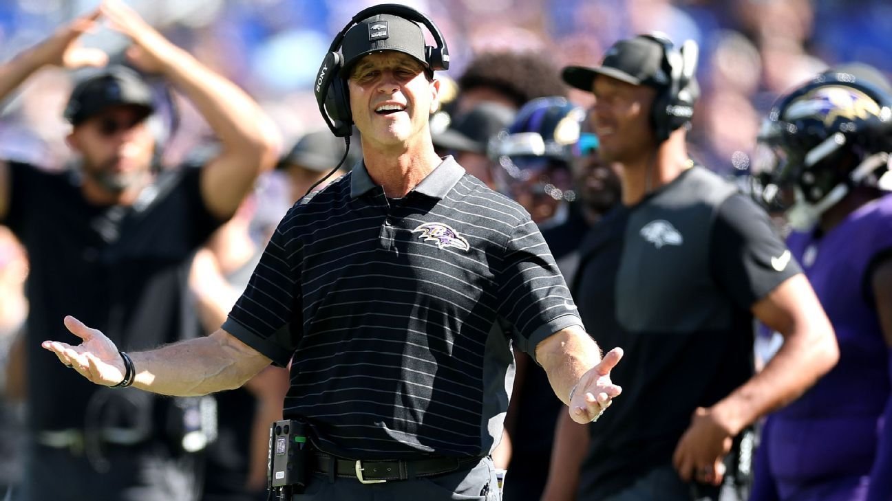 John Harbaugh remains optimistic despite Ravens’ 1-4 start