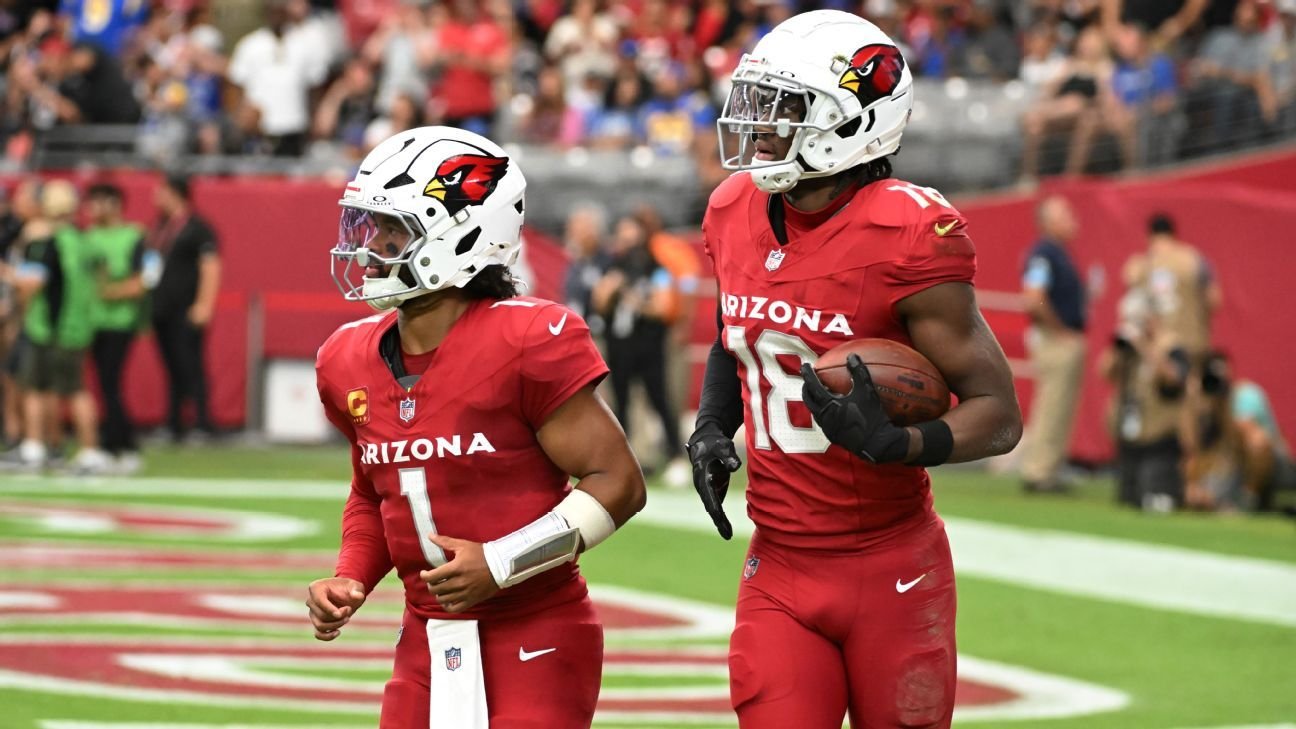Cardinals’ Gannon vague on status of QB Murray, WR Harrison