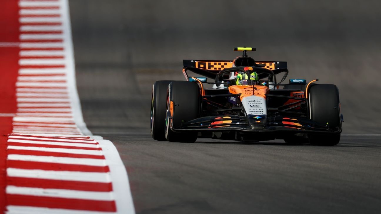 US Grand Prix: Norris sets the pace over Piastri in practice