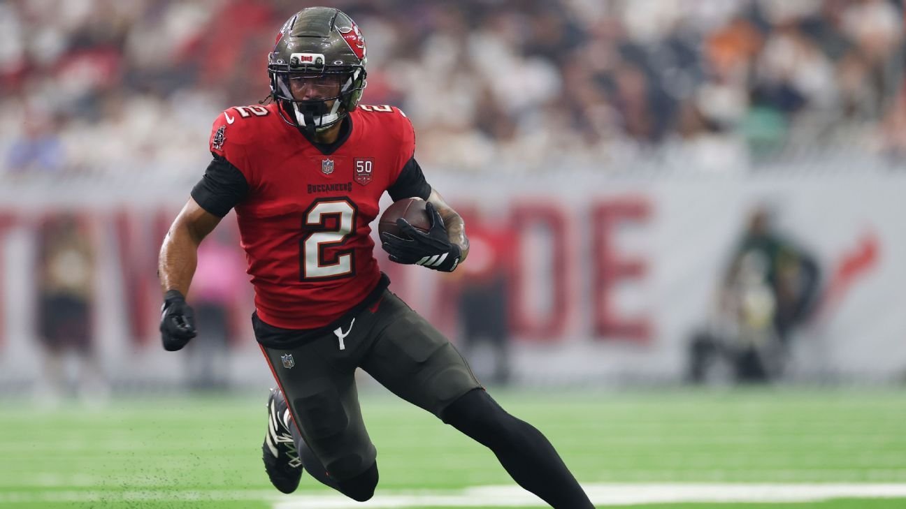 Bucs receivers Egbuka, Evans are game-time decisions at Lions