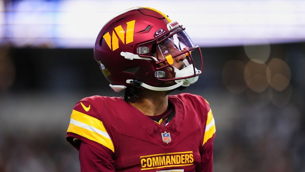 Jayden Daniels exits Commanders’ loss; MRI on hamstring next Jayden Daniels exits Commanders’ loss; MRI on hamstring next