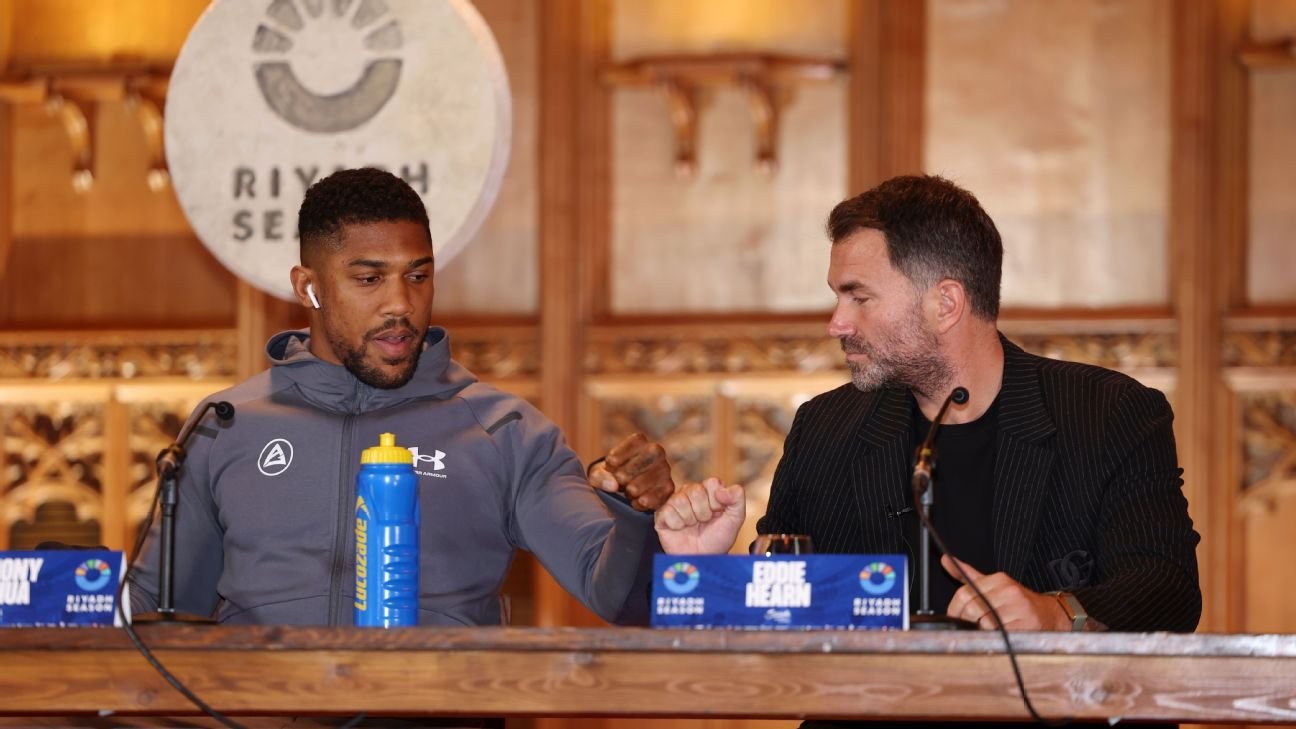 Anthony Joshua unlikely to fight in 2025 – Eddie Hearn