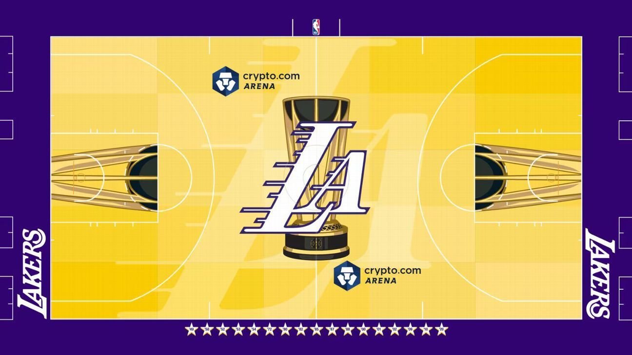 NBA Cup: Court designs for Lakers, Celtics and more