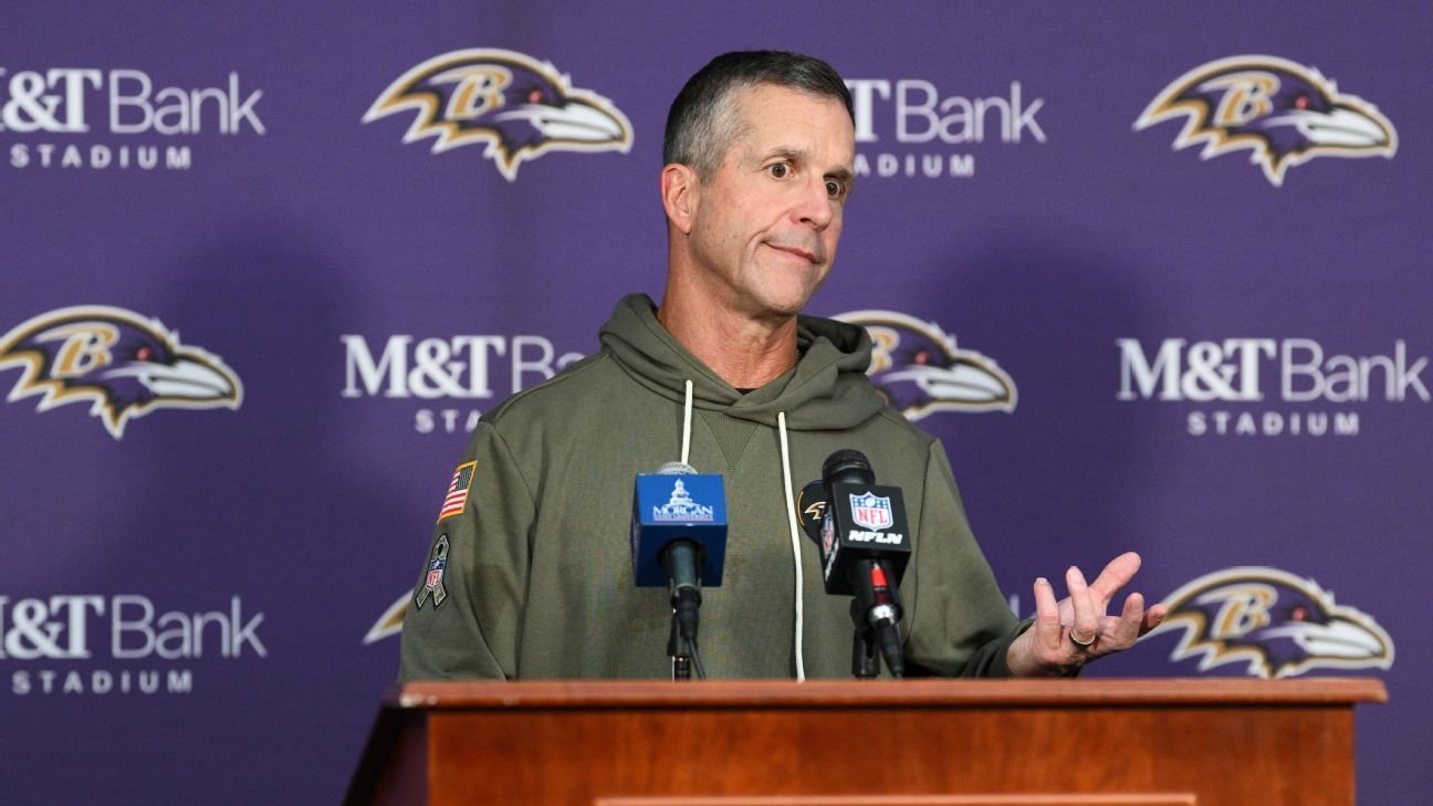Harbaugh: Ravens didn’t purposely violate injury report with Lamar Harbaugh: Ravens didn’t purposely violate injury report with Lamar