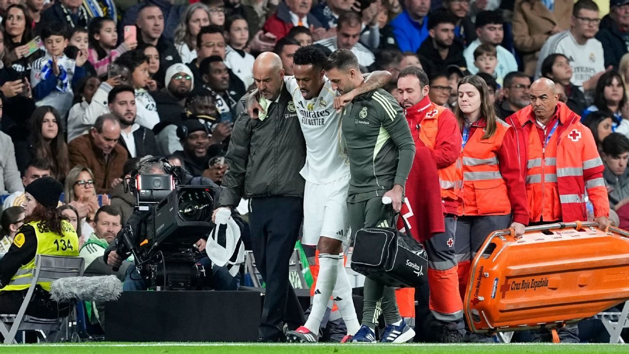 Madrid’s Éder Militão limps off injured against Celta Vigo Madrid’s Éder Militão limps off injured against Celta Vigo